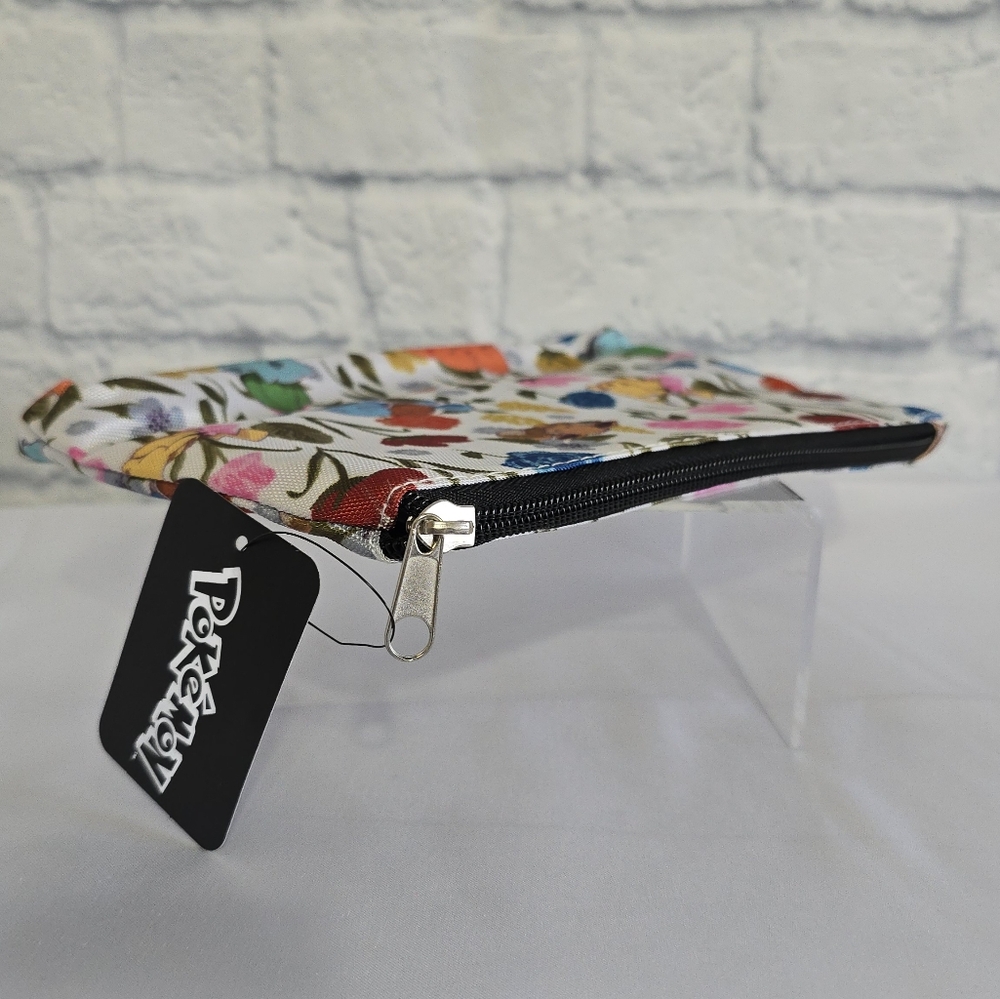 Pokemon Starters Floral Travel Pouch Pokémon Bag Pikachu Eevee Gen 1 Starter New - Picture 3 of 16